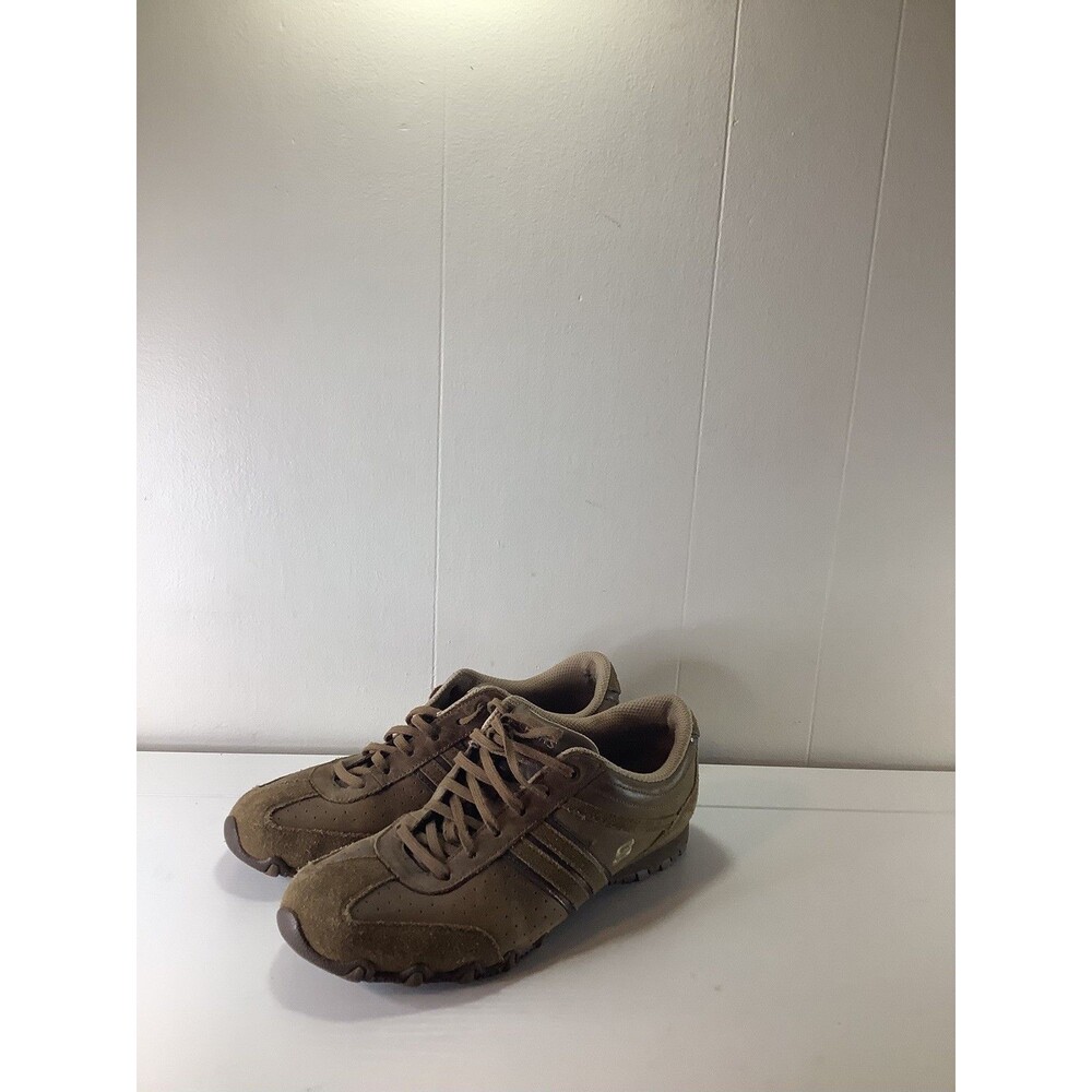SKECHERS SN 46071 Women's Brown Leather Lace Up Athletic shoes size 8